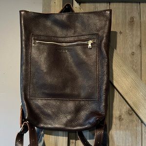Stunning Portland Leather Goods Laptop backpack-like new!